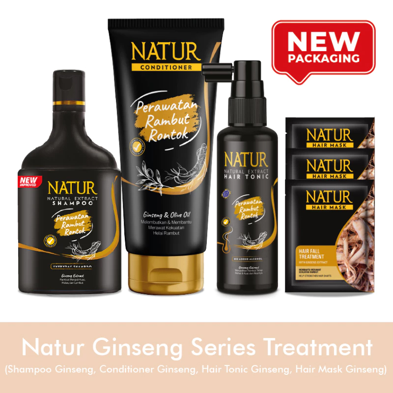 Jual NATUR Hair Care (Ginseng/Aloe Vera)Shampo/Conditioner/Tonic/Hair ...