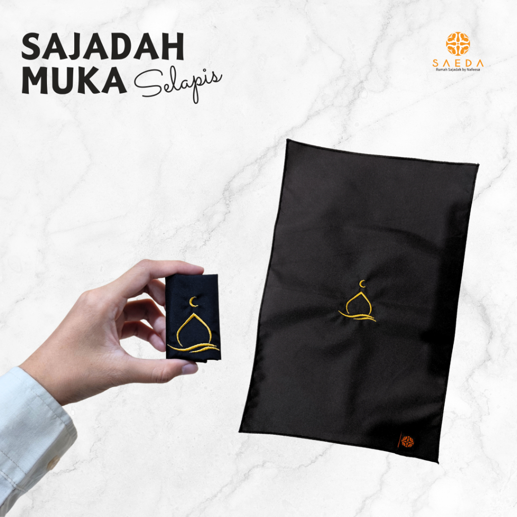Jual SAEDA - Sajadah Muka Mini Travel Traveling Polos Ukuran 30x20cm ...