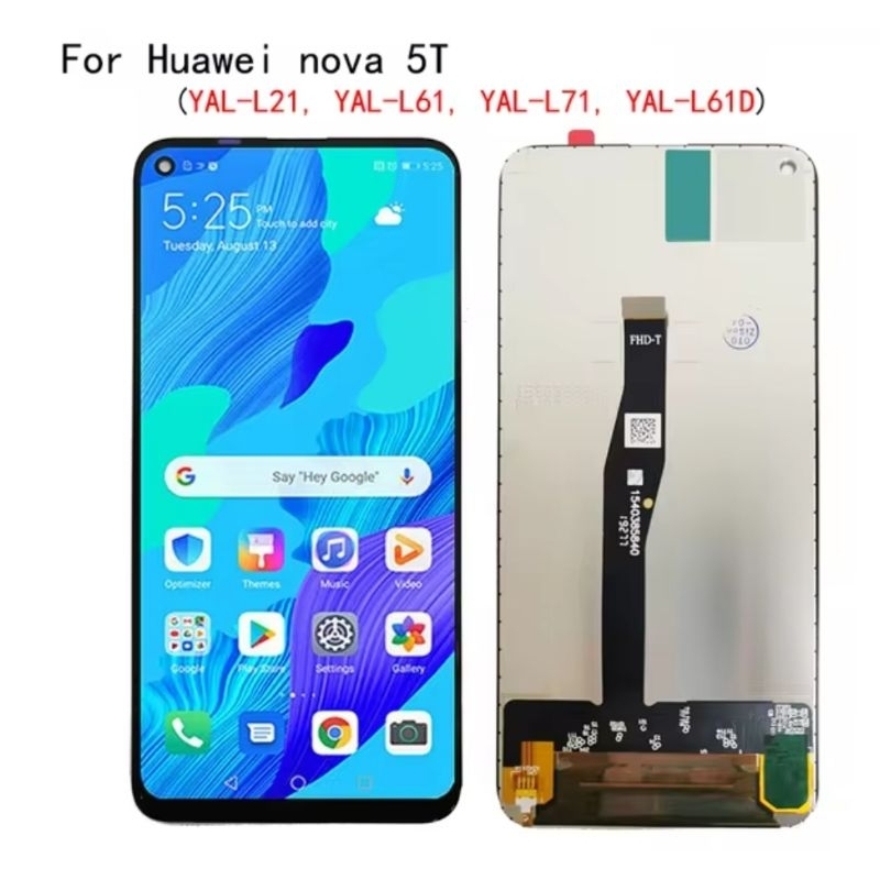 Ecran Tactile + LCD Noir De Remplacement Pour Huawei Nova 5T (YAL