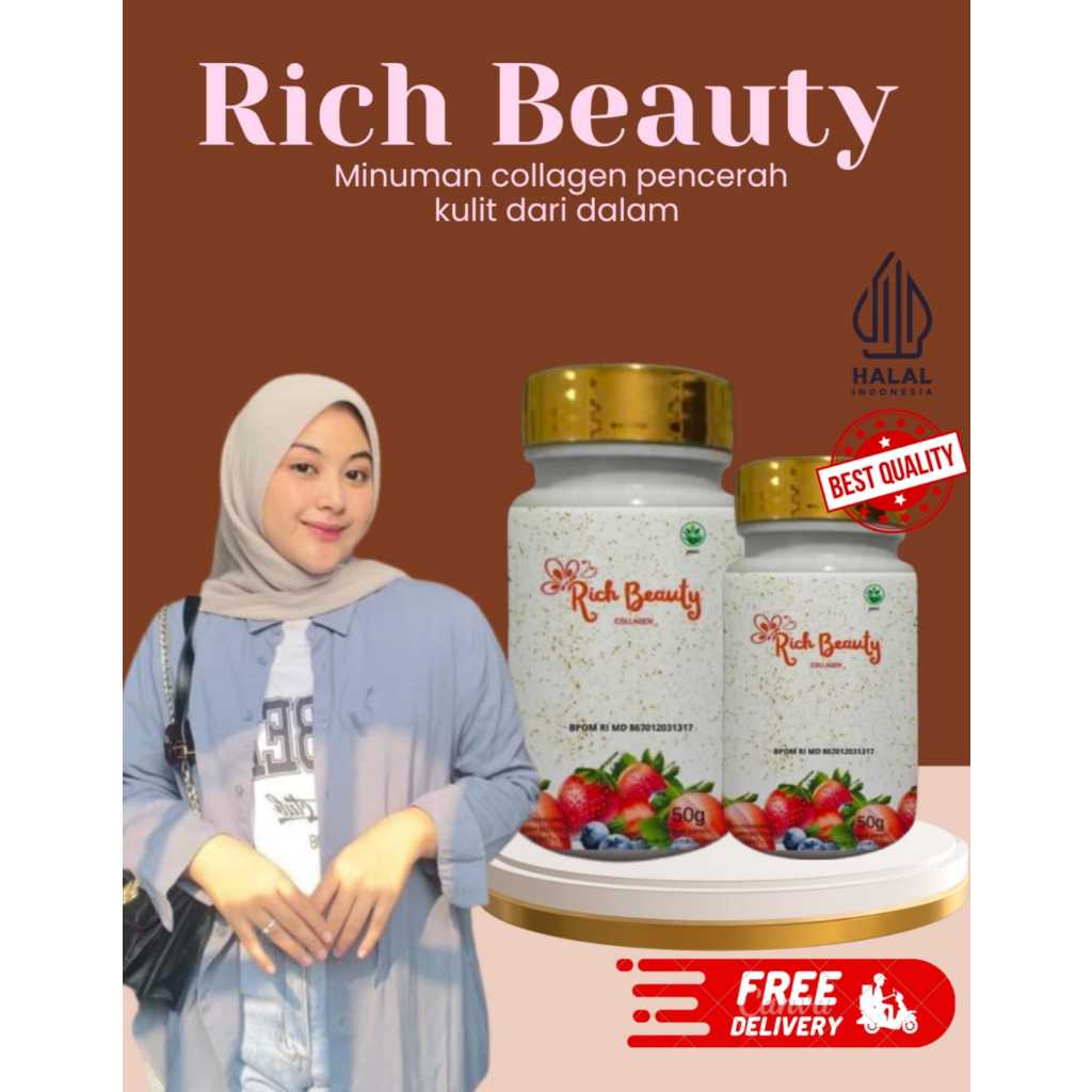 Jual Rich Beauty Collagen Infus Whitening Minuman Collagen Pencerah ...