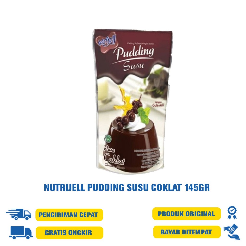Jual NUTRIJELL Pudding Susu 120/130/145gr - MANGGA/BELGIAN.C/STRAWBERRY ...