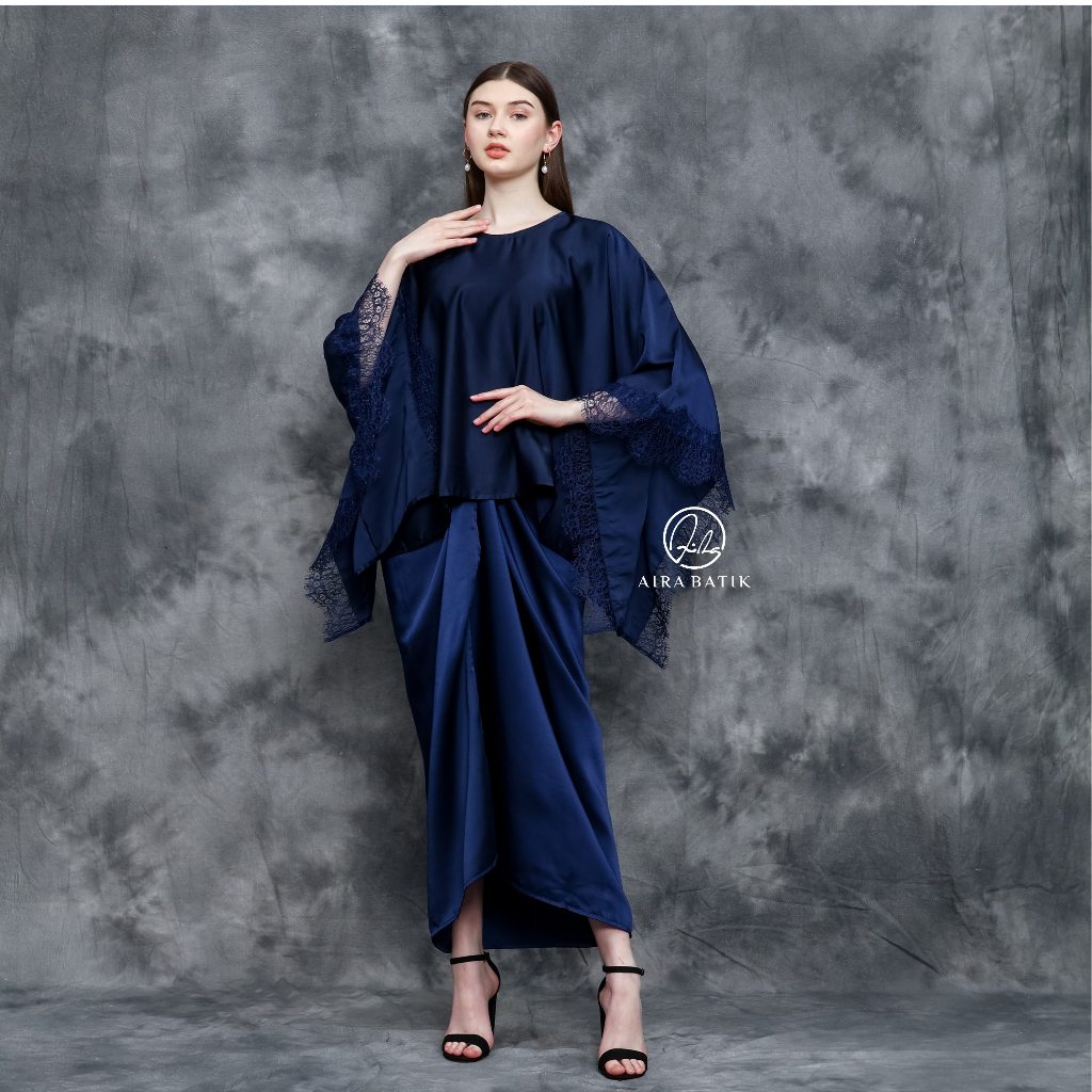 Jual AIRA BATIK - Karina One Set | Blouse Rok Lilit | One Set Over Size ...