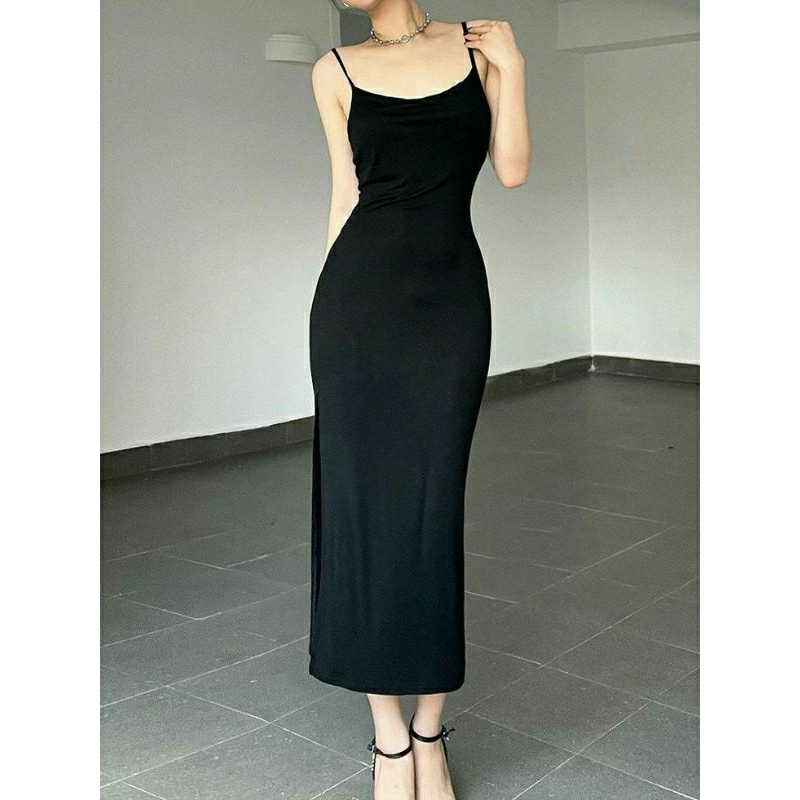 Jual DRESS MAXI LONG DRESS bodycone wanita sexy Fashion elegant terbaru  baju ketat wanita press body kekinian | Shopee Indonesia