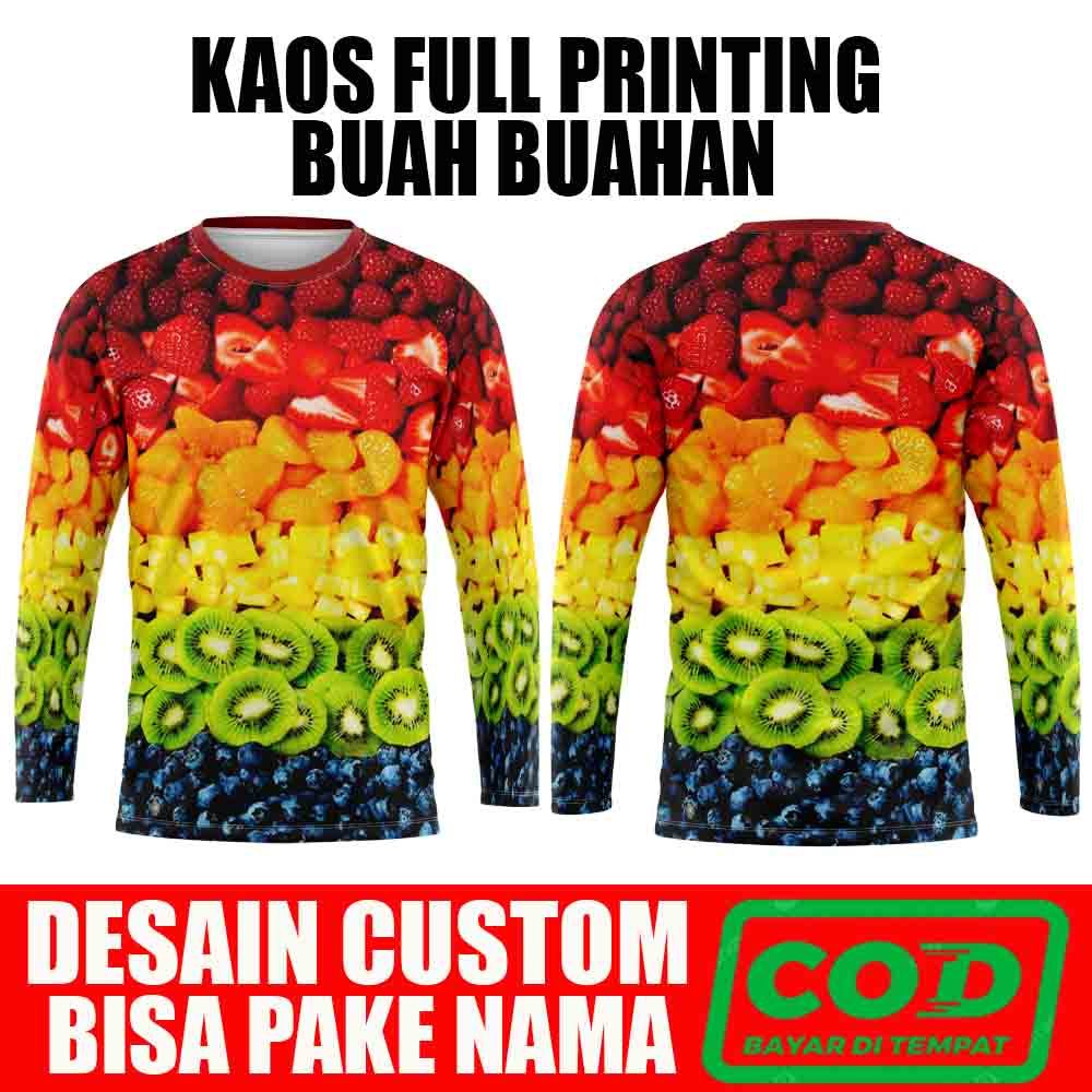 Jual kaos motif unik/kaos sayuran dan buah buahan/kaos sayuran/kaos ...