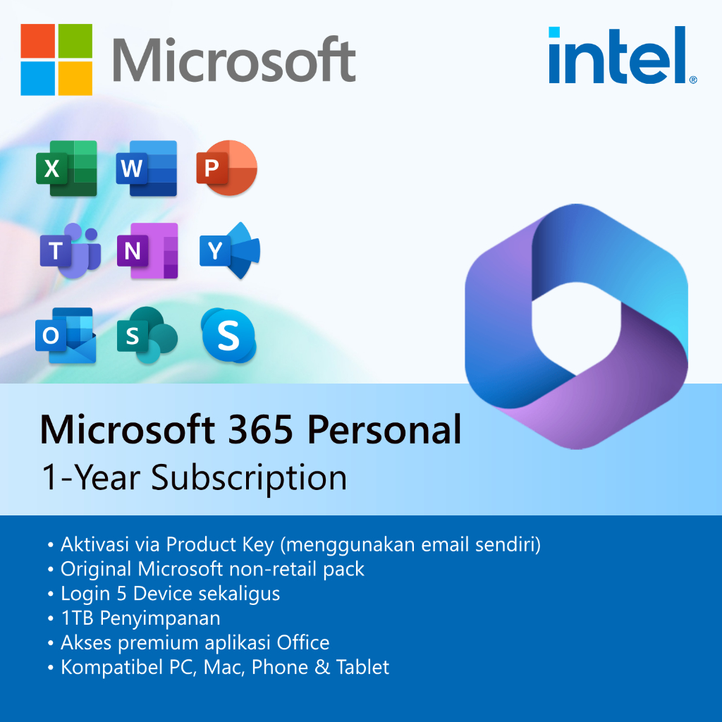 Jual Microsoft 365 Personal - 1 Year Subscription | Premium Office Apps ...