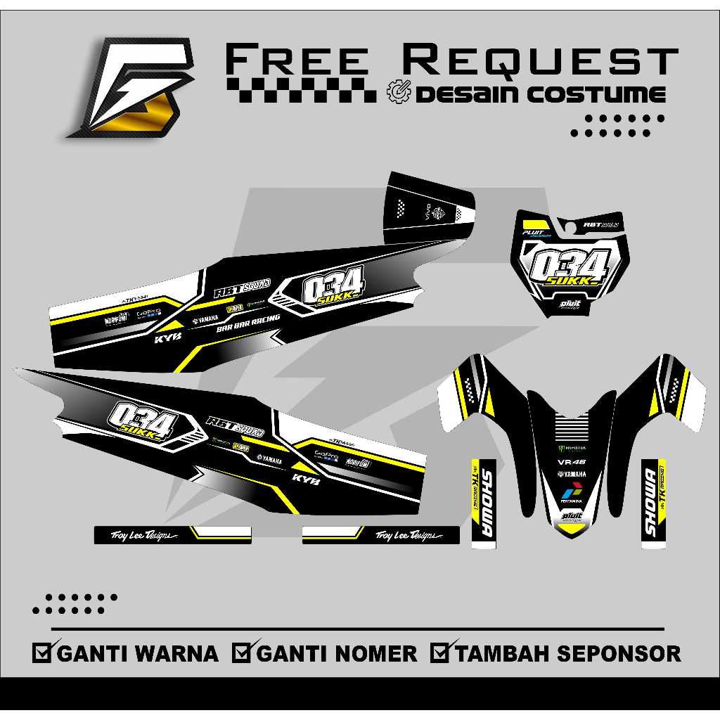 Jual decal stiker RBT JUPITER VEGA NEW trail REVO supra kharisma shogun