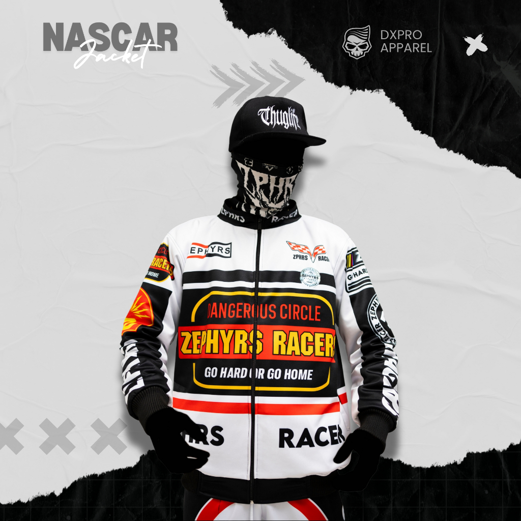 Jual Jaket Nascar Zephyrs Black racers All Series | Shopee Indonesia