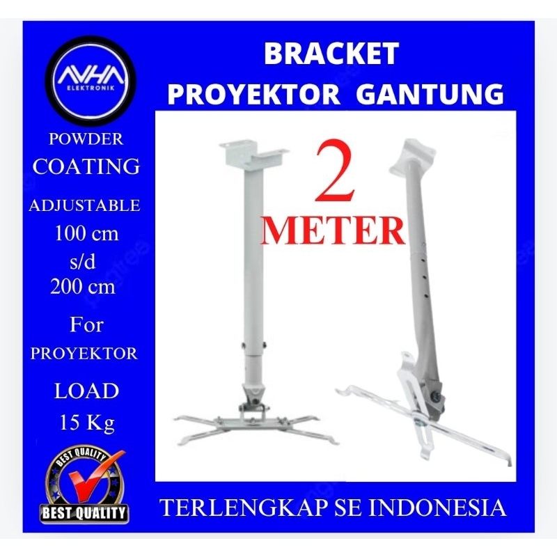 Jual bracket proyektor gantung fleksibel adjustable Bracket infocus 2 ...