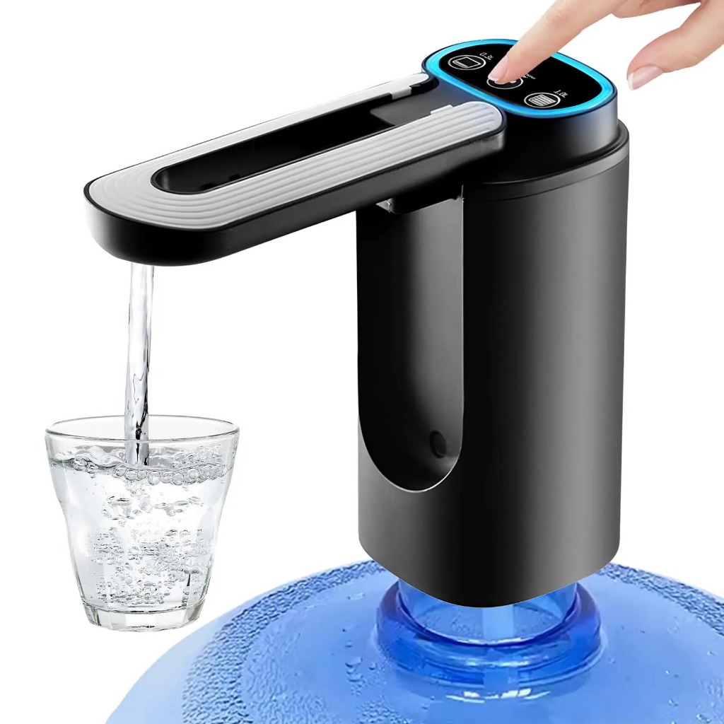 Jual Dispenser Pompa Air Galon Elektrik Lipat LED 3 Tombol Lampu LED ...