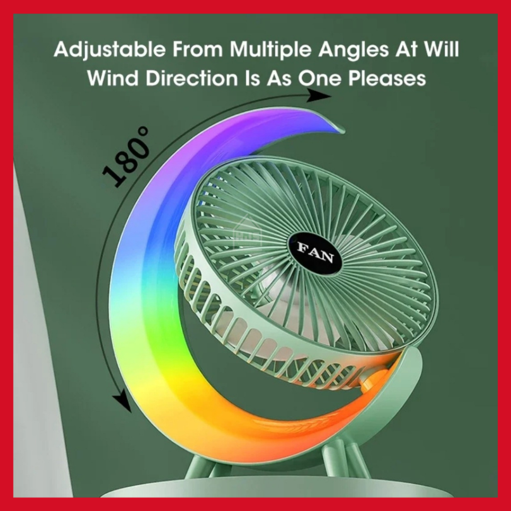 Jual [HJS] Kipas Angin Desktop Fan / Colorful Fan / Kipas Meja Lampu ...