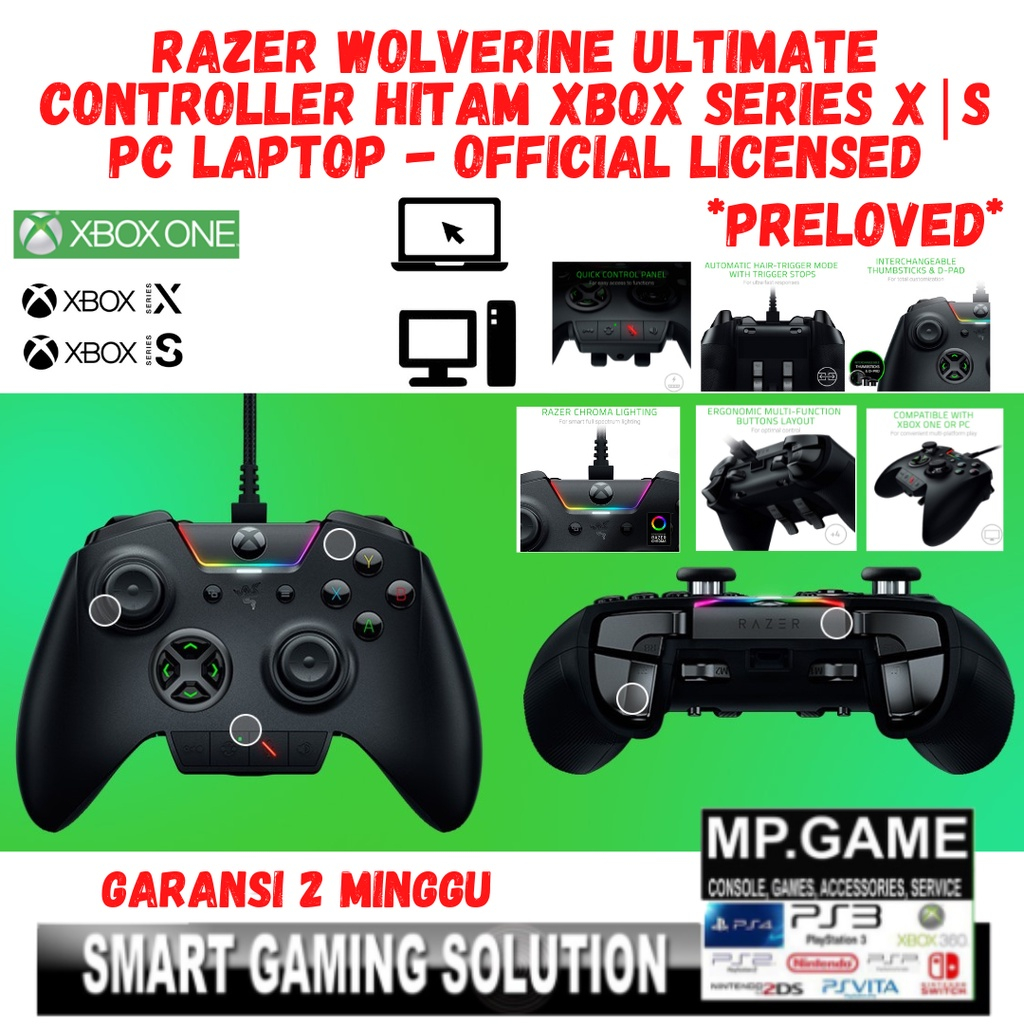 Jual Gamepad Joystick Razer Wolverine Ultimate for Xbox One Series X/S ...