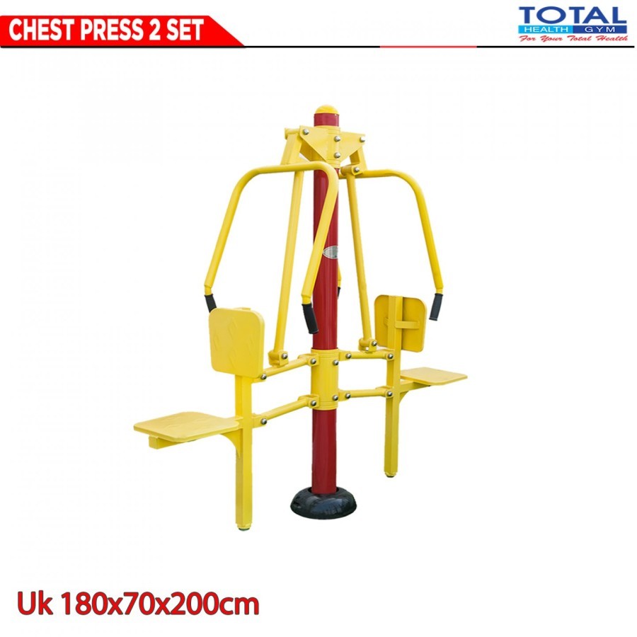 Jual Alat Fitness Outdoor Taman Chest Press 2 Seat | Shopee Indonesia