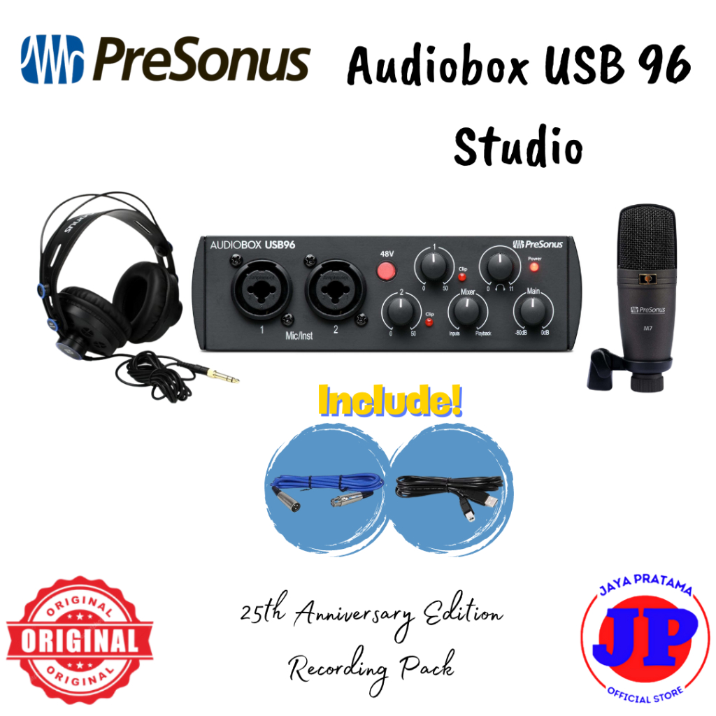 Jual Presonus Audiobox USB 96 Studio 25th Anniversary Recording Pack ...