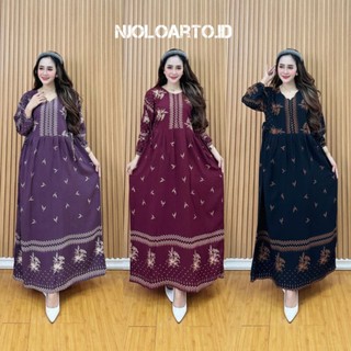 Jual Daster Longdres Chibi Motif Cantik Bahan Rayon Tebal LD 110cm ...