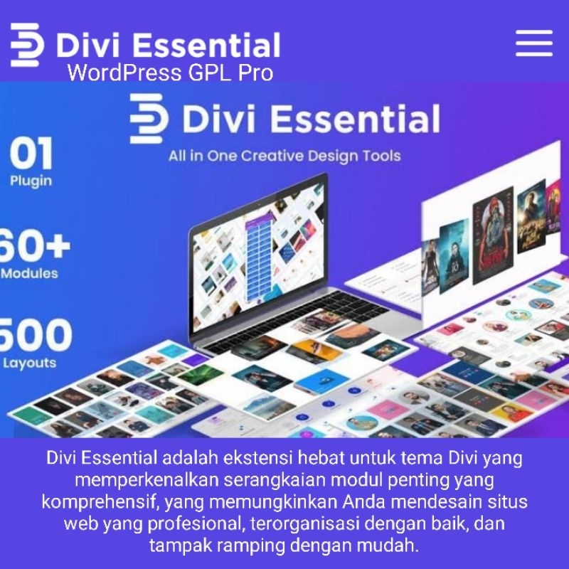 Jual Divi Essential WordPress Plugin | Premium WordPress Plugin Theme ...