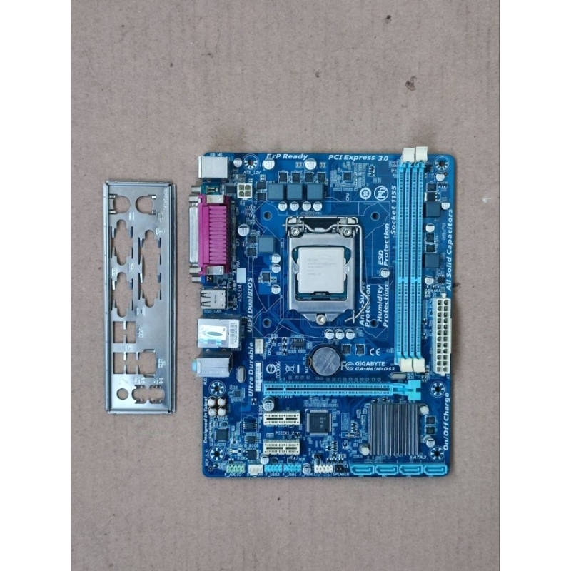 Jual motherboard mainboard gigabyte H61 + proci G2030 soket 1155 ...