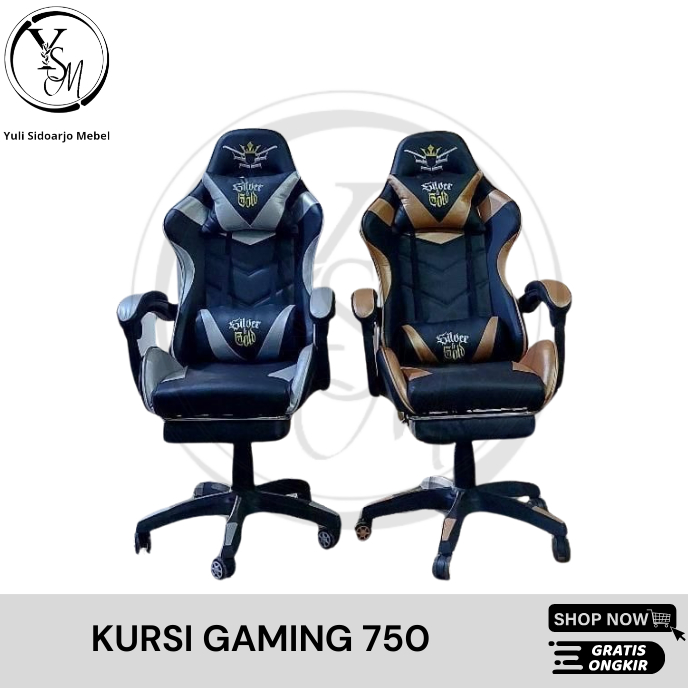 Jual Kursi Gaming 750 - Kursi Gamers - Kursi Game | Shopee Indonesia