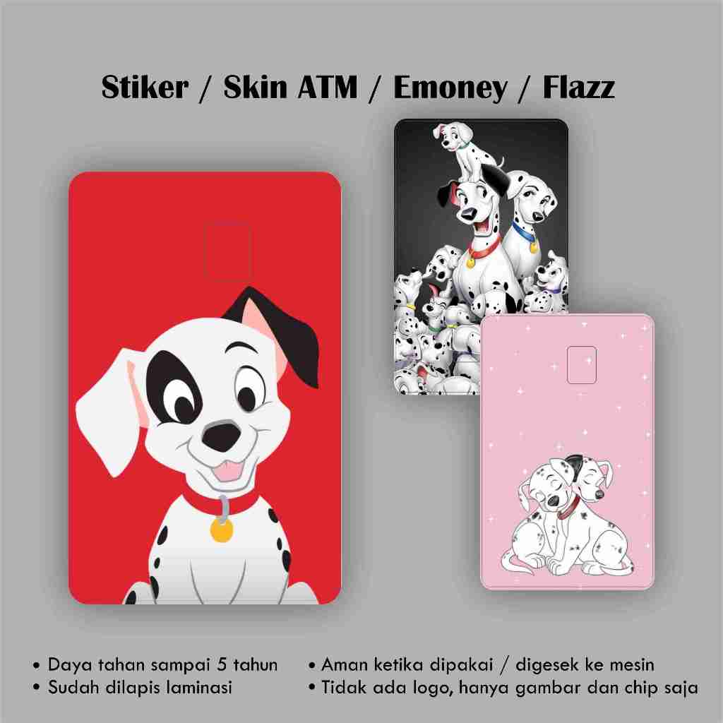 Jual Stiker ATM Dalmatian / Garskin / Skin Kartu ATM / Emoney / Flazz ...