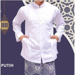 BAJU KOKO HAIBAH MODEL AMMU / BAJU KOKO HAIBAH SAKU SAMPING POLOS HABAIB LENGAN PANJANG KOKO AZ ZAHIR KOKO HADROH M L XL XXL XXXL