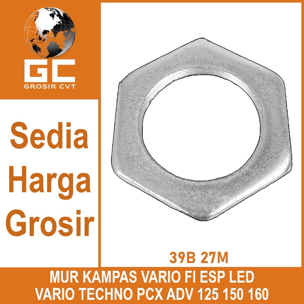 Jual Mur Pulley Puli Puly Kampas Ganda Belakang CVT Beat Vario Scoopy ...