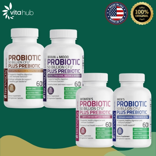 Jual Bronson Probiotic + Prebiotic 50 Billion CFU - 60 Vegetarian ...