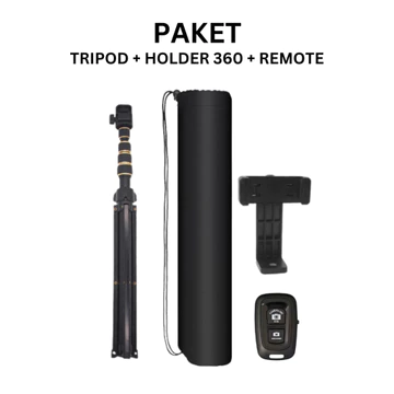Tripod 2 In 1 Metal 2.1 Meter New Version Besi Tongsis Stand HP Kamera Foto Video Live Streaming