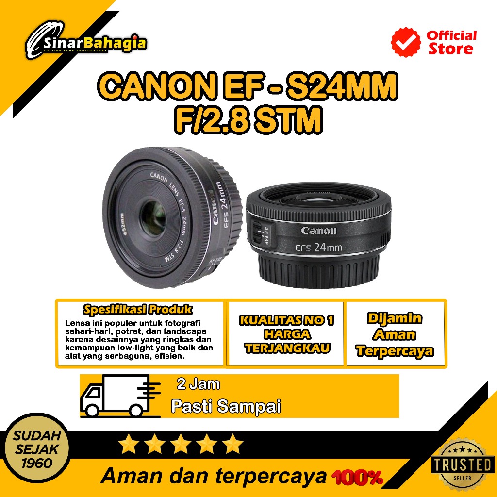 CANON EF-S 24MM STM LENS CAMERA