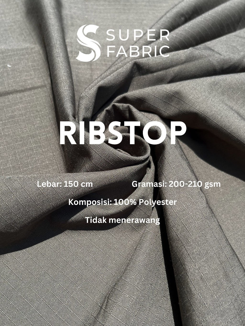 Jual Kain Ribstop Ripstop Bahan Celana anti air 0.5 meter | Shopee ...