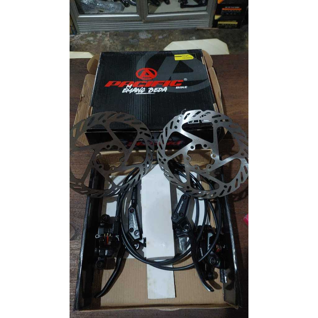 Jual Rem cakram set hidrolik pacific SP-G605 hydraulic disc brake set ...