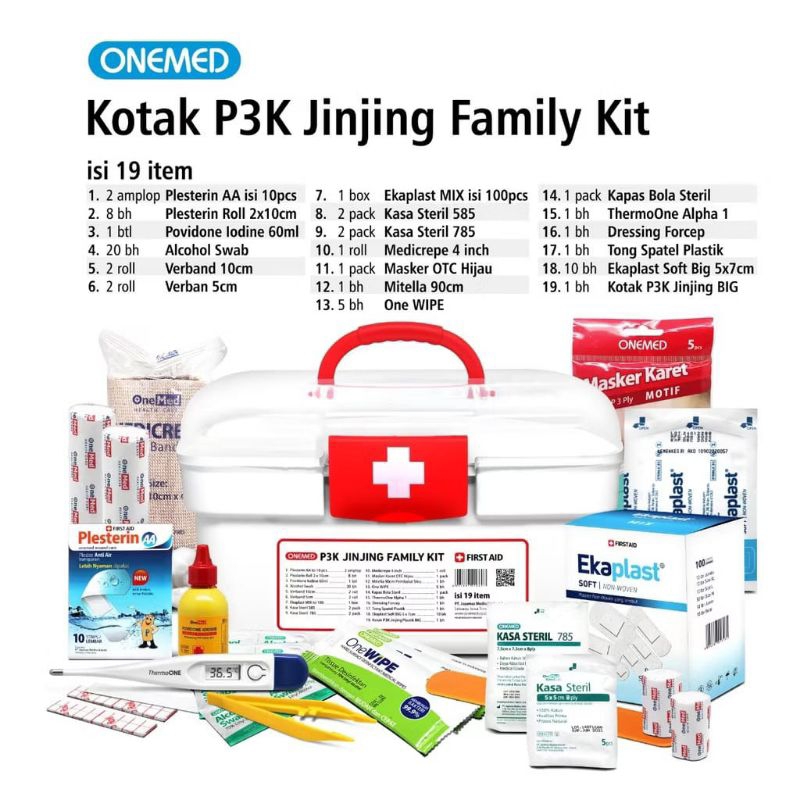 Jual Paket Lengkap Kotak P3K Jinjing Family kit- 1 set P3K lengkap ...