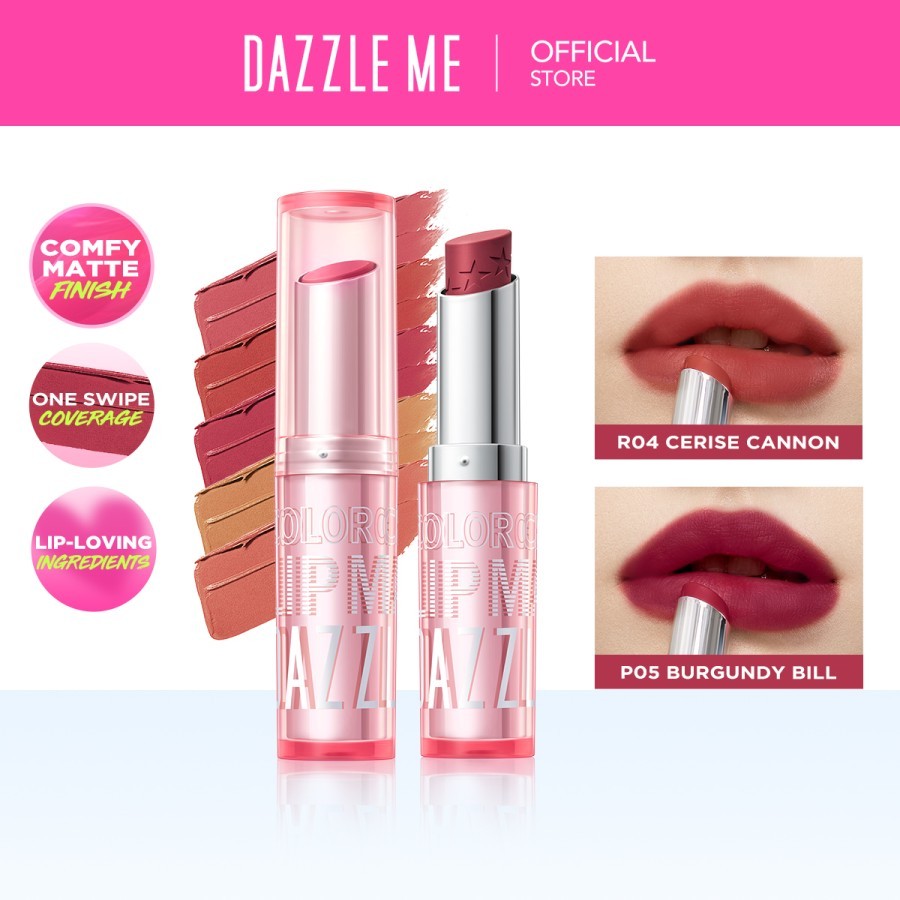 Jual AS DAZZLE ME Color Chrome Lip Matte Lipstik DazzleMe LipMatte ...