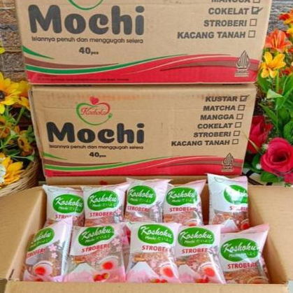 Jual 1 DUS MOCHI KOSHOKU ISI 40 MIX RASA | Shopee Indonesia
