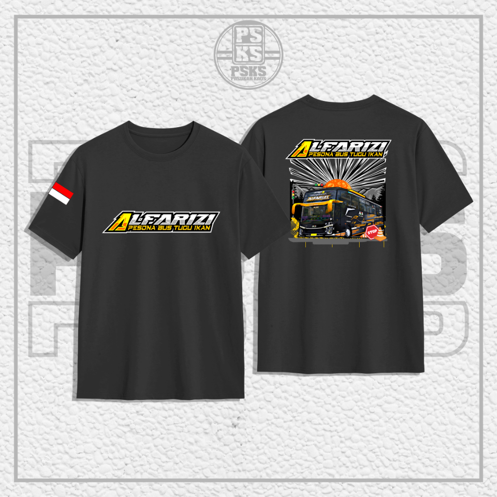 Jual Baju Kaos Bus Mania Indonesia Alfarizi Pesona Bus Tugu Ikan