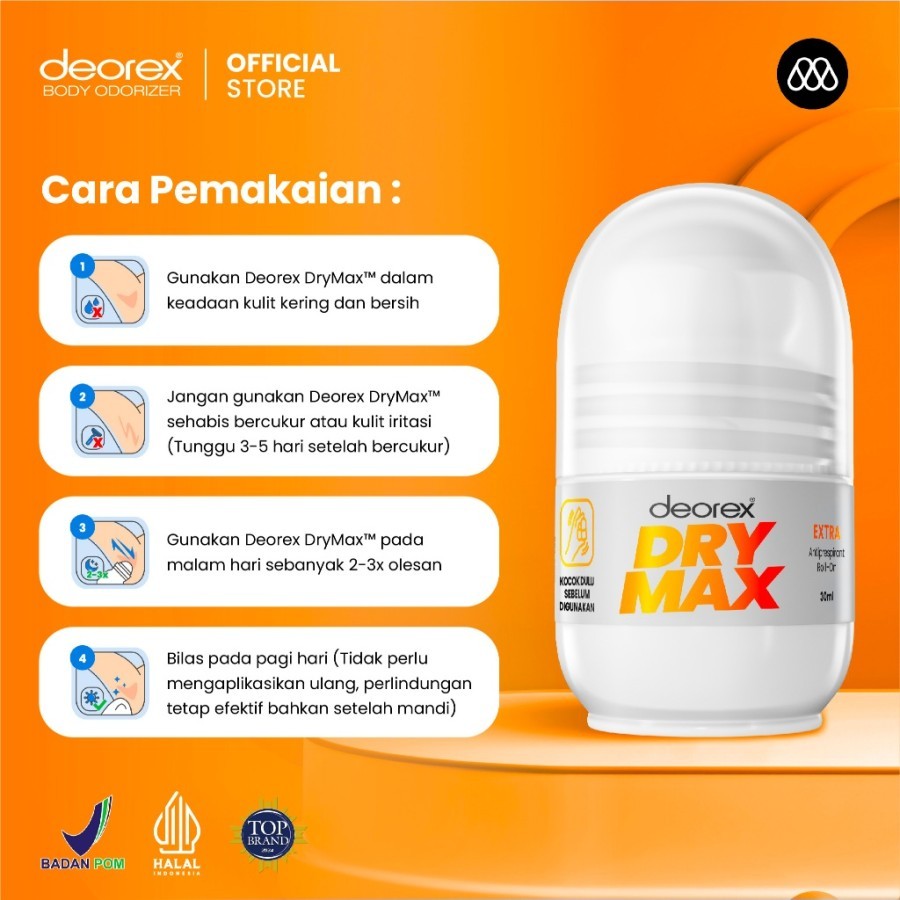 Jual DEOREX DryMax Original / Gentle / Extra / Clinical AntiPerspirant ...