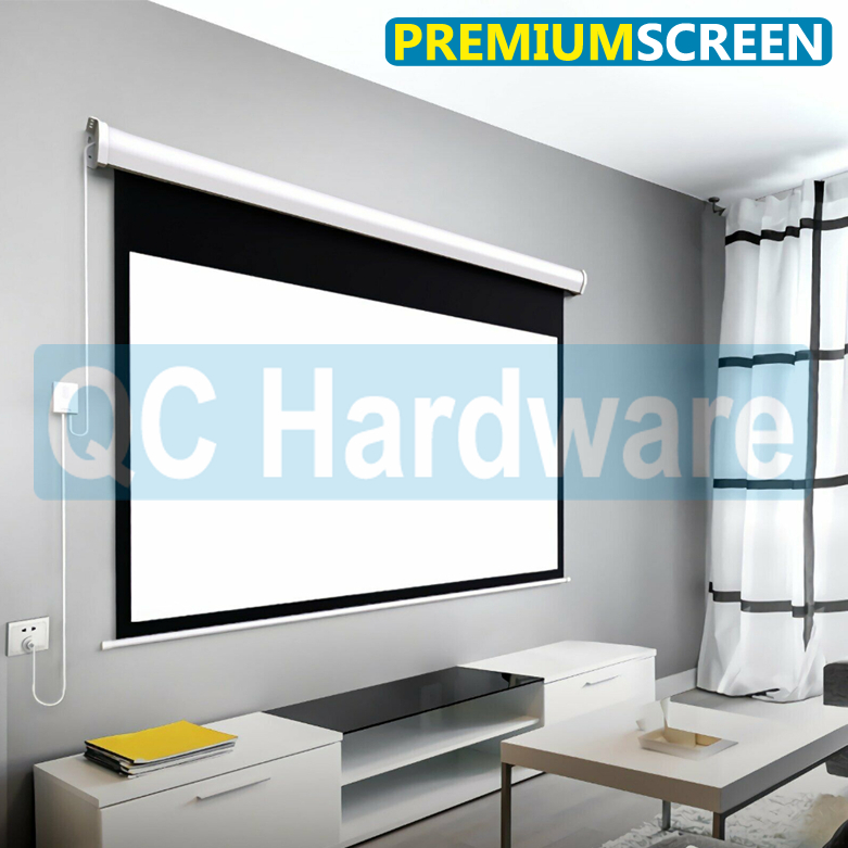 Jual Premium Screen Projector 150 inch Rasio 16:9 Motorized - Layar ...