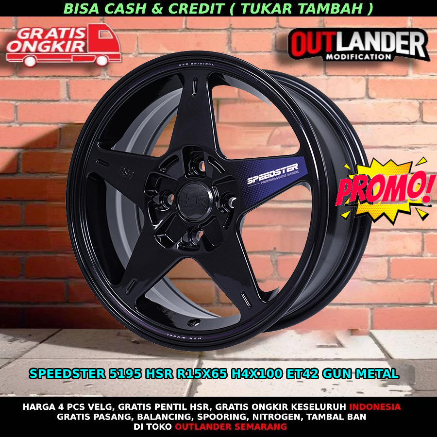 Jual Velg racing hsr speedster r15 avanza livina confero spin jazz ...