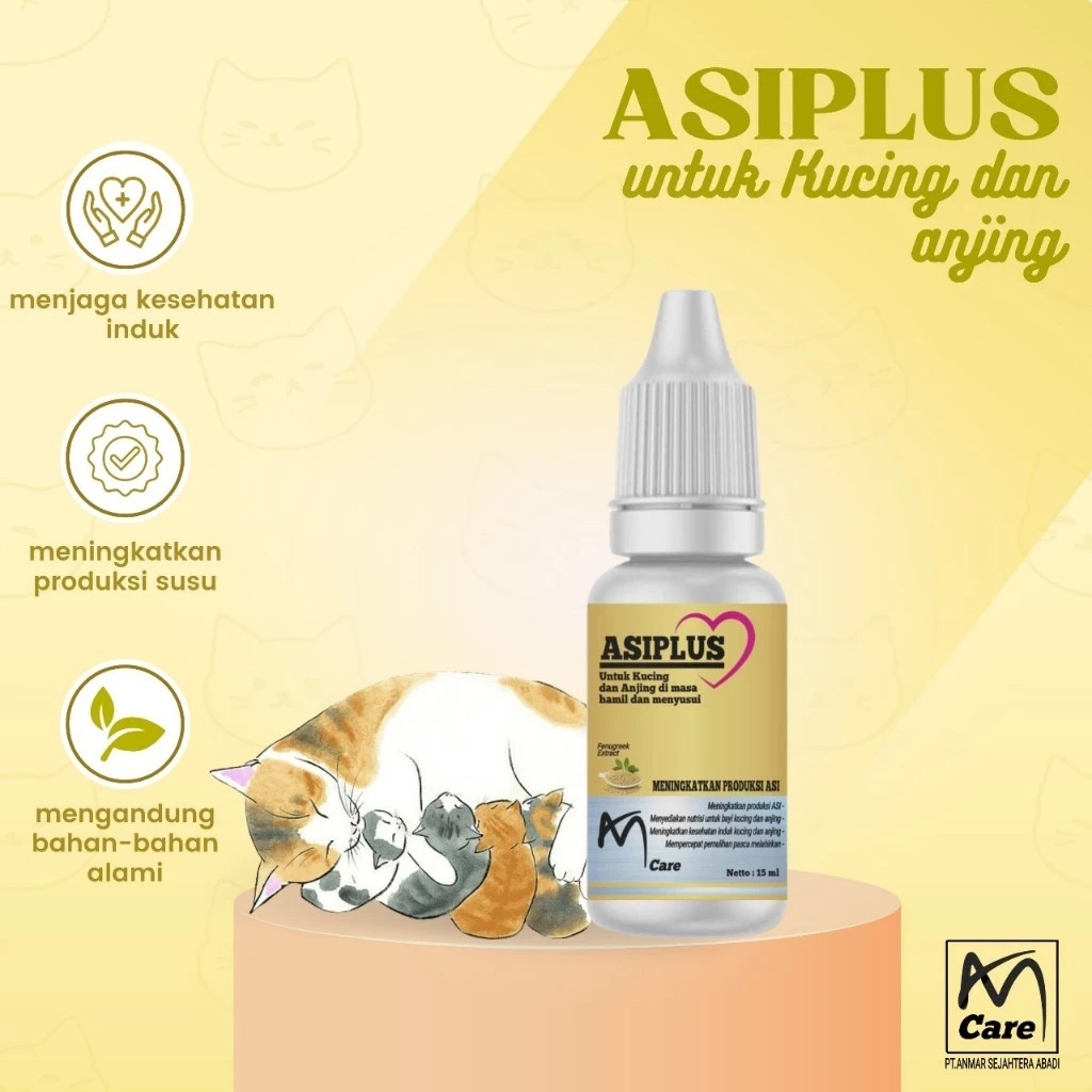 Jual AMcare ASIPLUS VITAMIN PENAMBAH DAN PELANCAR ASI KUCING ANJING ...