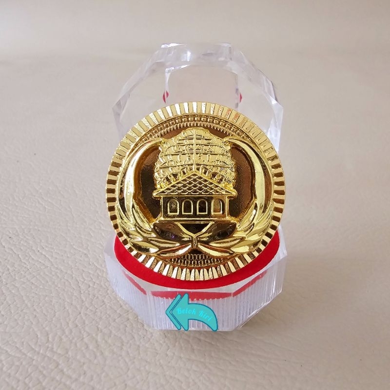 Jual Pin Korpri ASN Bulat Timbul Gerigi Kuningan Magnet | Shopee Indonesia