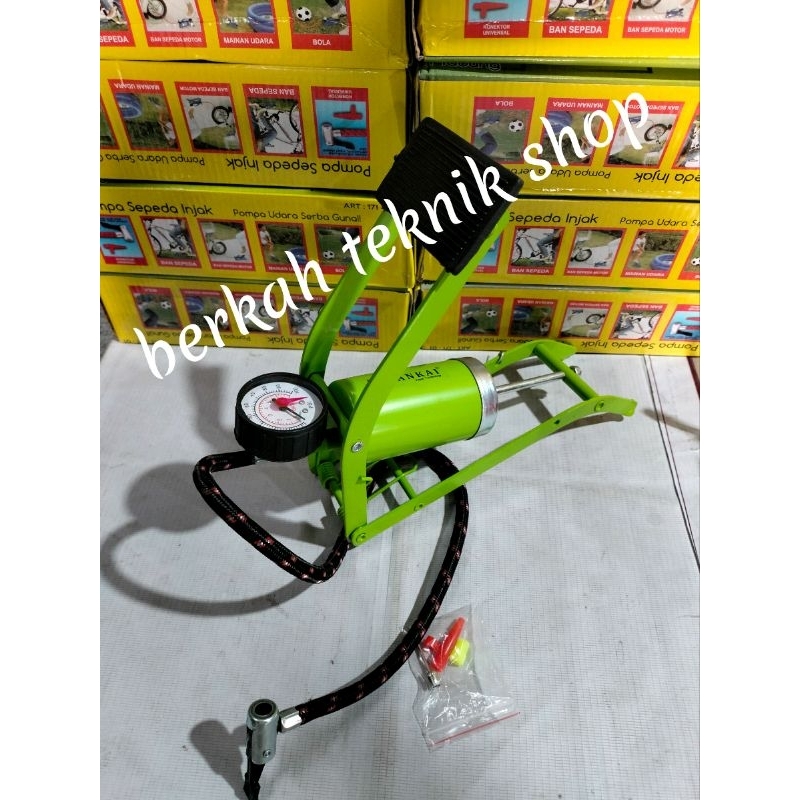 Jual Pompa injak 1 tabung pompa ban kompa ban sepeda motor roda pompa ...