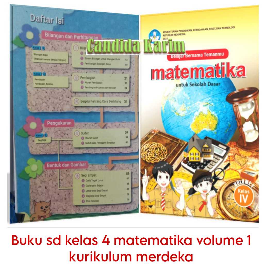 Jual Buku matematika sd kelas 4 matematika volume 1 kurikulum merdeka ...