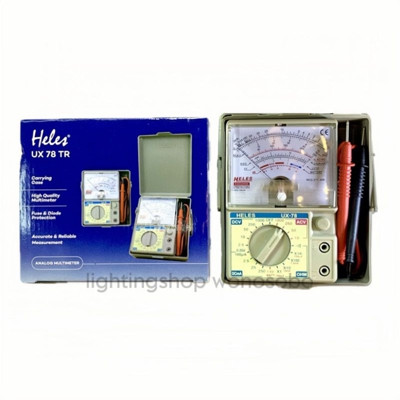 Jual MULTITESTER HELES UX 78 TR ANALOG / Buzzer / Avometer / Multimeter ...