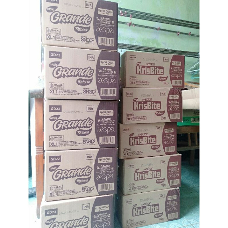 Jual [1 DUS] Nabati x Aespa Krisbite / Grande Isi 12 Box Dapat ...