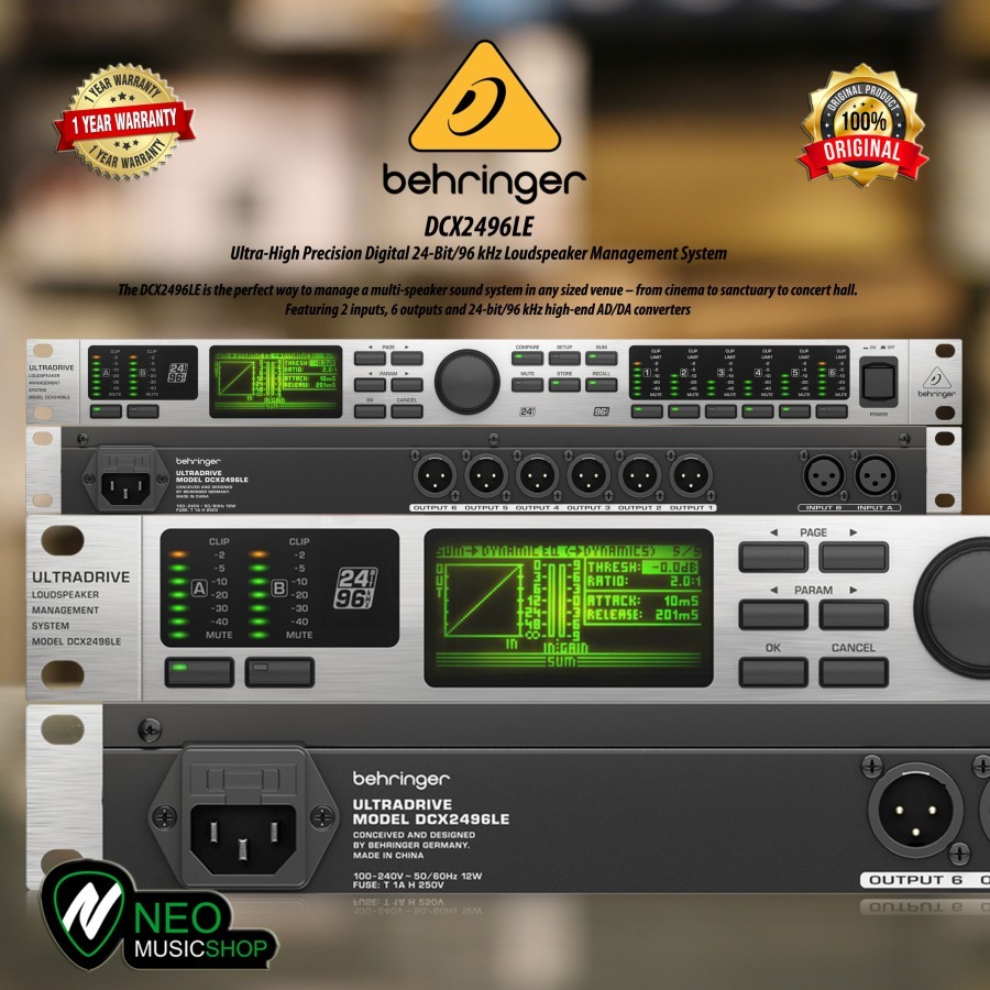 Jual Behringer DCX2496LE Loudspeaker Management System - DLMS - 2 ...