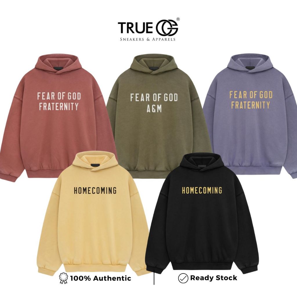 Jual Fear Of God Essentials Homecoming Heavy Fleece Hoodie Authentic ...