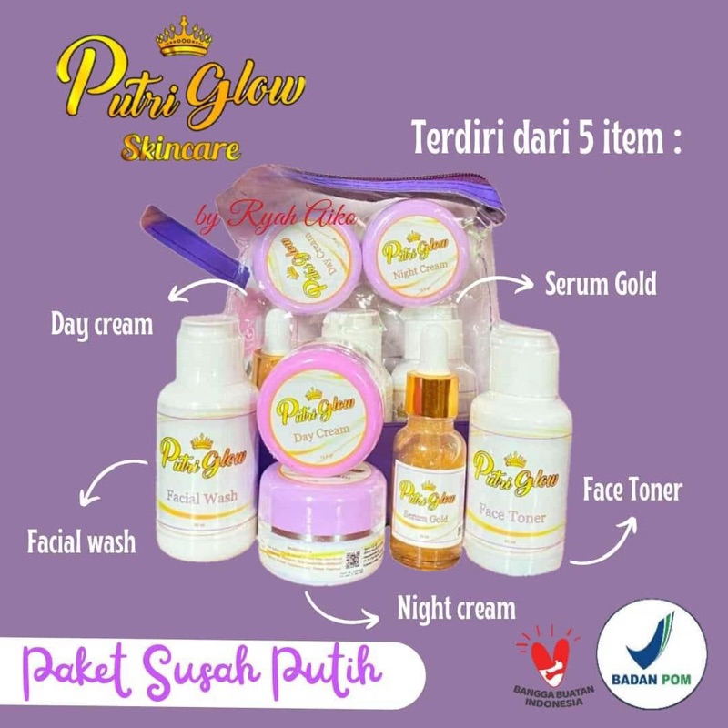 Jual PUTRI GLOW paket SUSAH PUTIH | Shopee Ind…