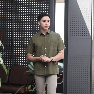 AFTERLIFE Kemeja Pria Basic Chroma Lengan Pendek All Varian