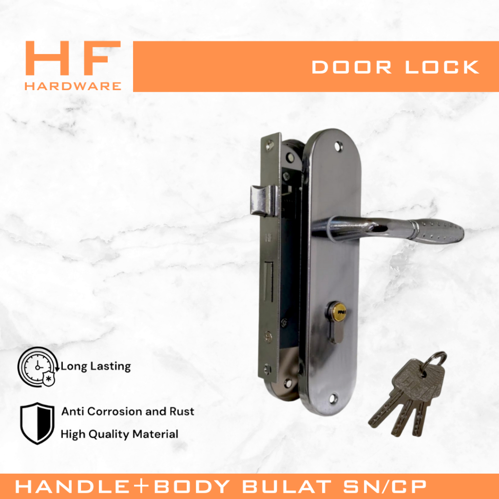 Jual HF HARDWARE SN CP SN BN Kecil Tanggung Bulat Kunci Pintu Handel ...