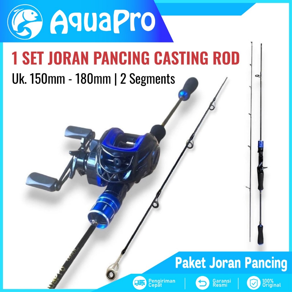 Jual AquaPro - Promo 1 Set Alat Casting Action Ultralight Joran Pancing ...