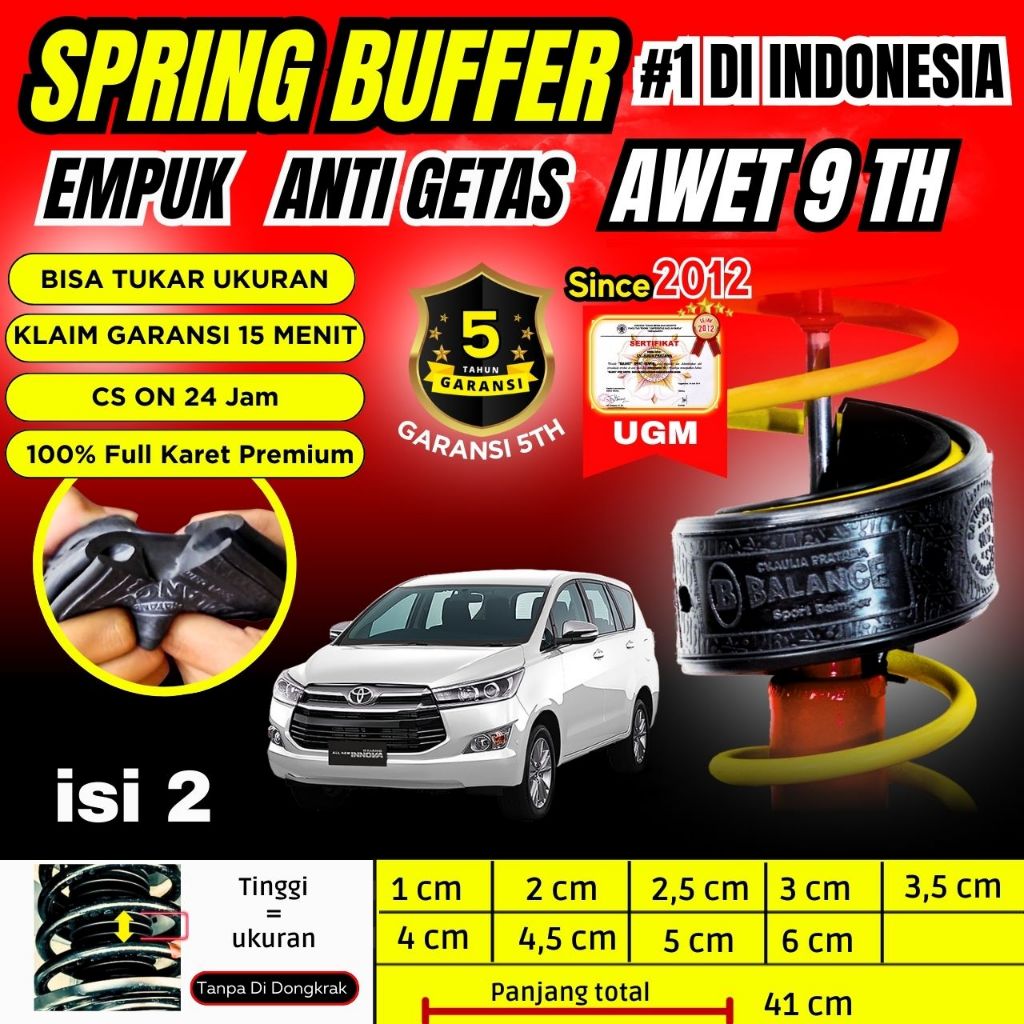 Jual Buffer Shock Mobil Balance Spring Buffer Damper Peredam Per Mobil ...