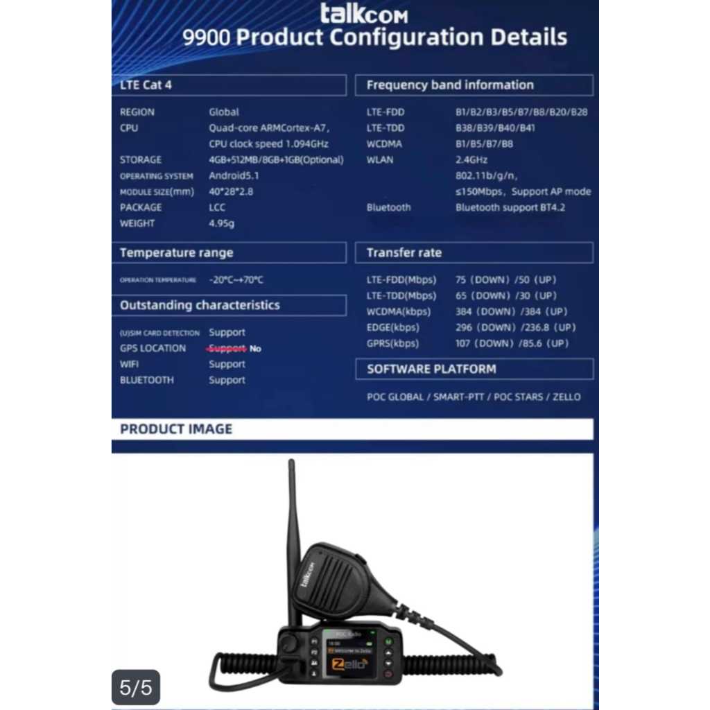Jual Radio Rig Mini POC Talkcom 9900 Zello POC Global Walkiefleet Ts3 ...